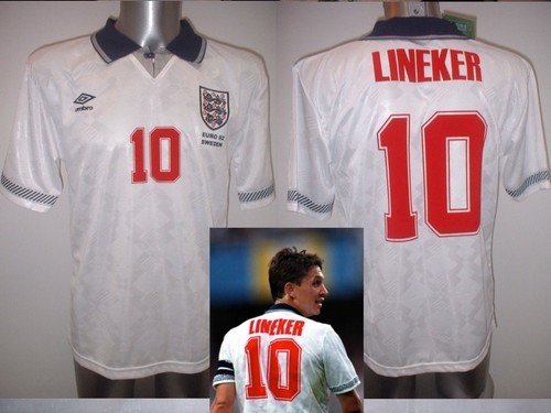 England lineker retro shirt - 92,