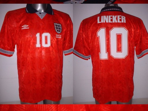 England lineker retro shirt - 92,