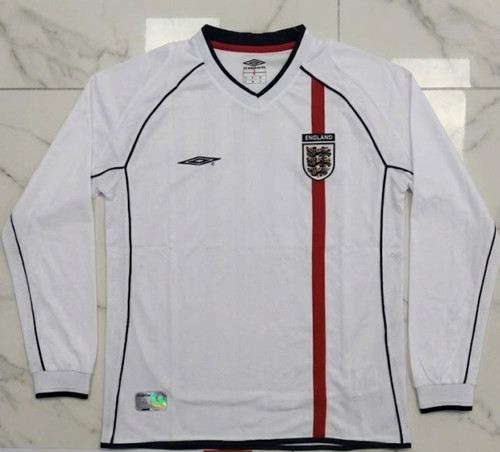 2002 england home - 2002, long-sleeve