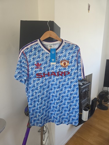 Mufc retro jersey 1990 - jersey, l